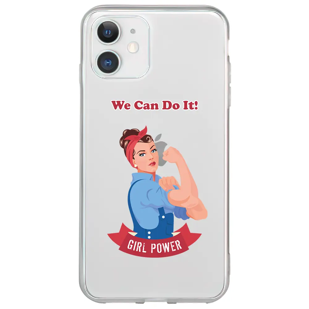 Apple iPhone 11 Şeffaf Telefon Kılıfı - We Can Do It!