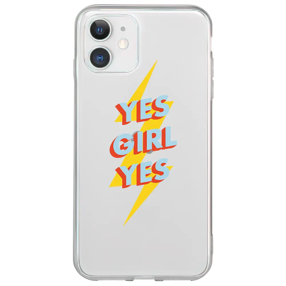 Apple iPhone 11 Şeffaf Telefon Kılıfı - Yes Girl
