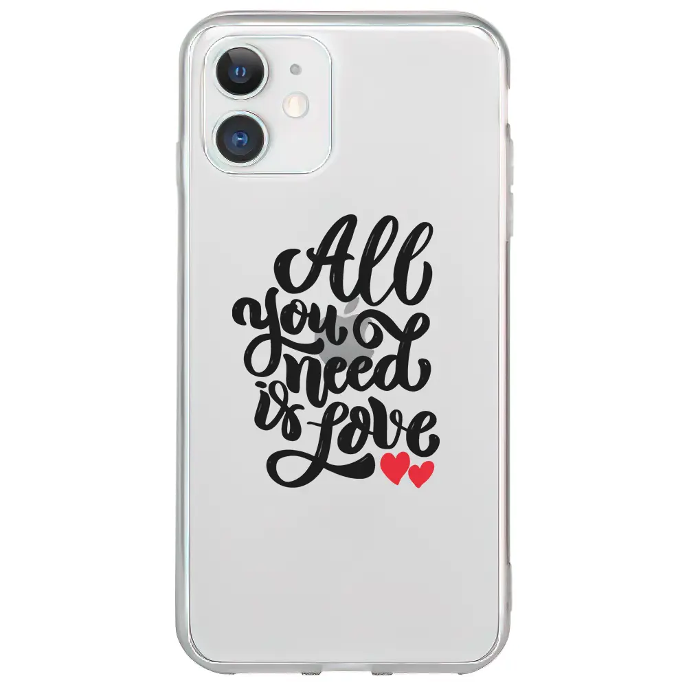 Apple iPhone 11 Şeffaf Telefon Kılıfı - You Need Love