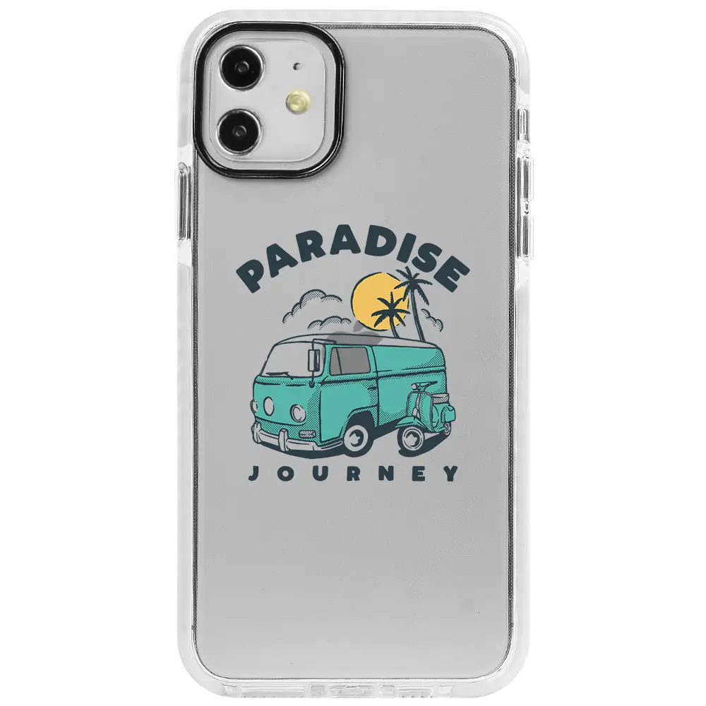 Apple iPhone 12 Beyaz Impact Premium Telefon Kılıfı - Paradise