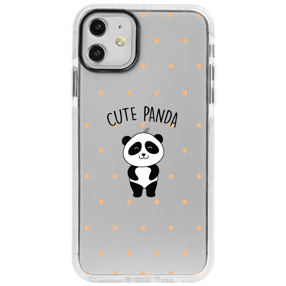 Apple iPhone 12 Mini Beyaz Impact Premium Telefon Kılıfı - Cute Panda