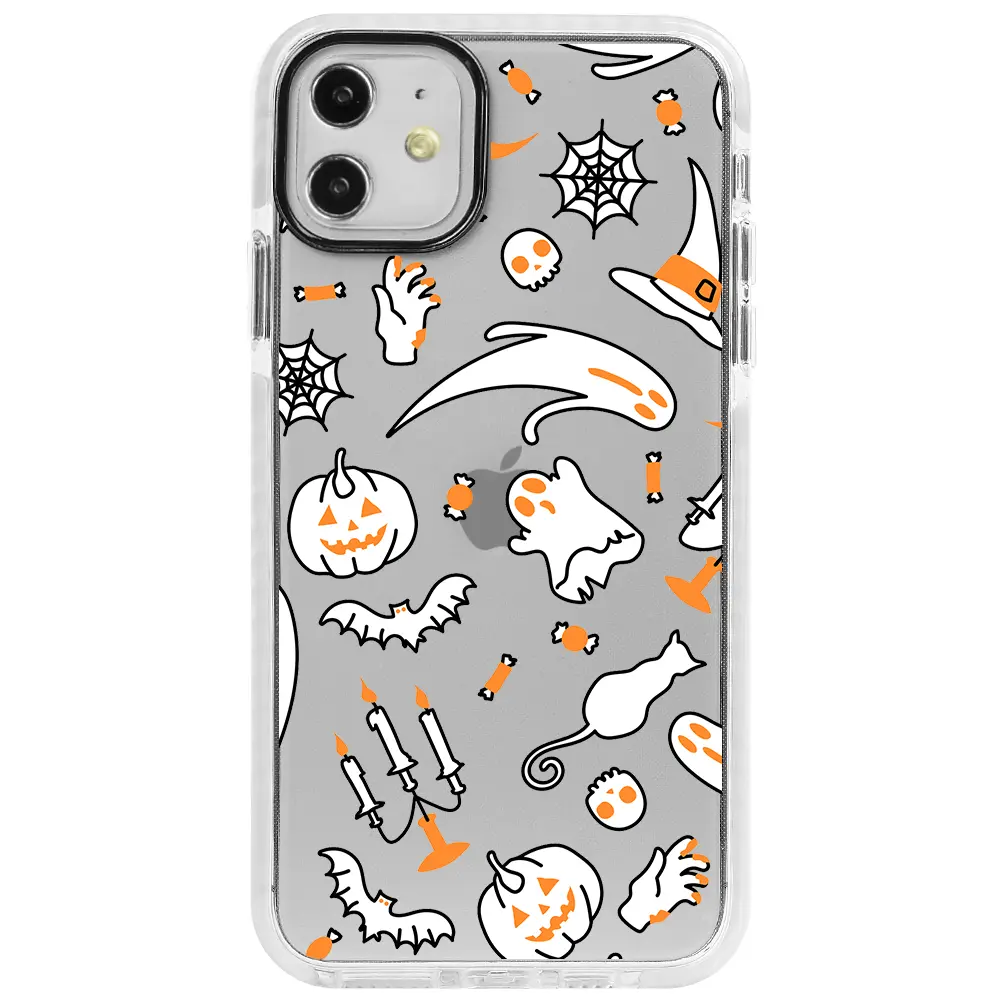 Apple iPhone 12 Mini Beyaz Impact Premium Telefon Kılıfı - it's Halloween