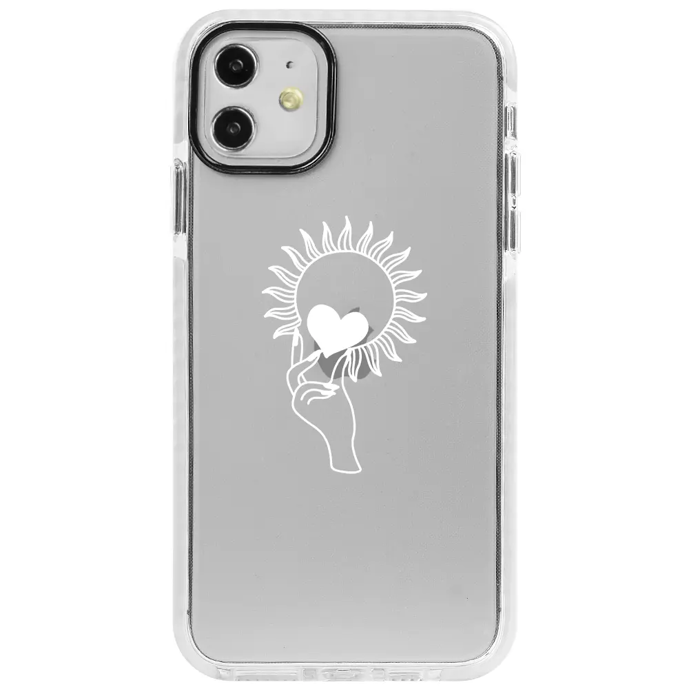 Apple iPhone 12 Mini Beyaz Impact Premium Telefon Kılıfı - Keep Heart