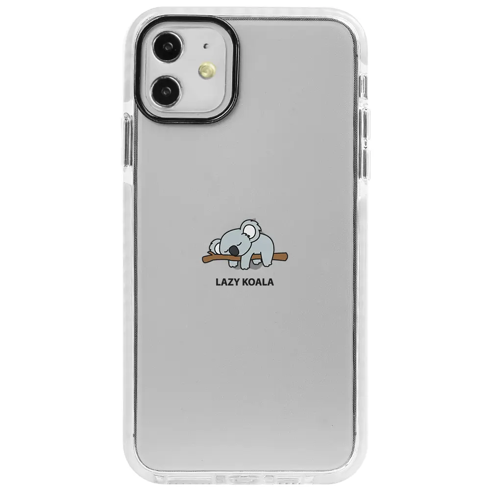 Apple iPhone 12 Mini Beyaz Impact Premium Telefon Kılıfı - Lazy Koala