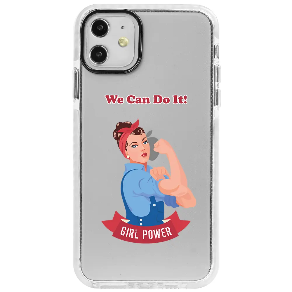 Apple iPhone 12 Mini Beyaz Impact Premium Telefon Kılıfı - We Can Do It!