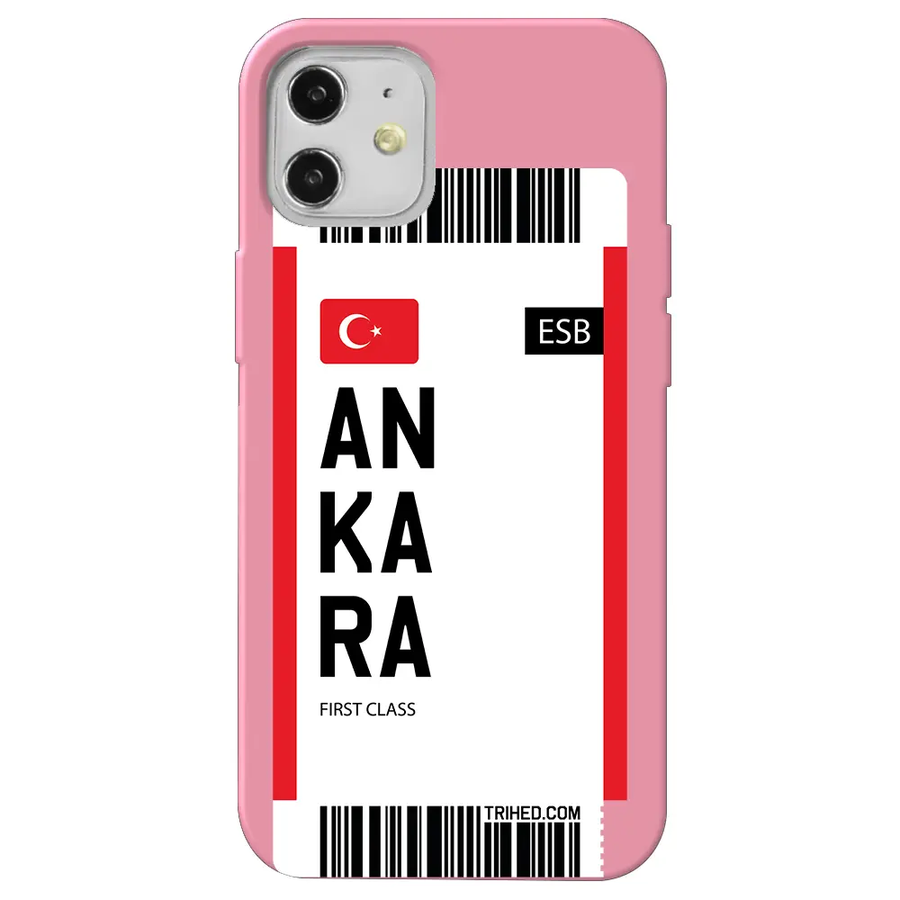 Apple iPhone 12 Mini Pembe Renkli Silikon Telefon Kılıfı - Ankara Bileti