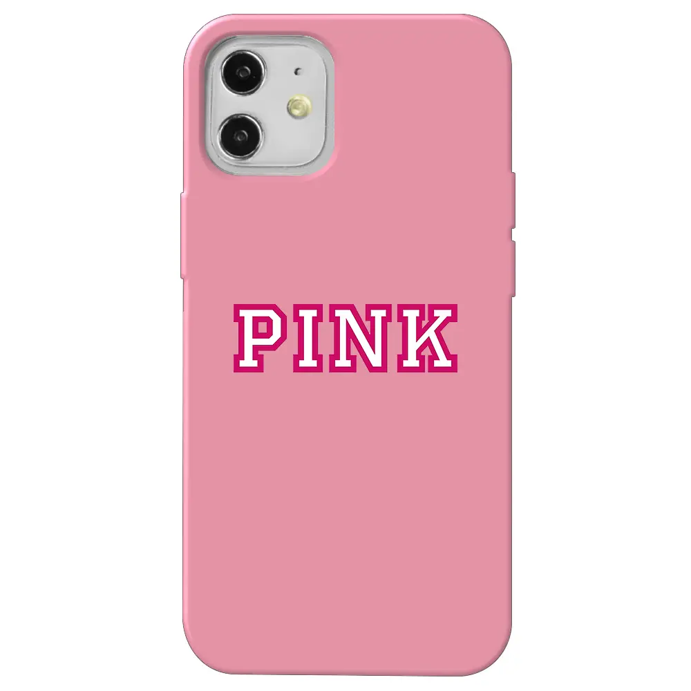 Apple iPhone 12 Mini Pembe Renkli Silikon Telefon Kılıfı - Pink