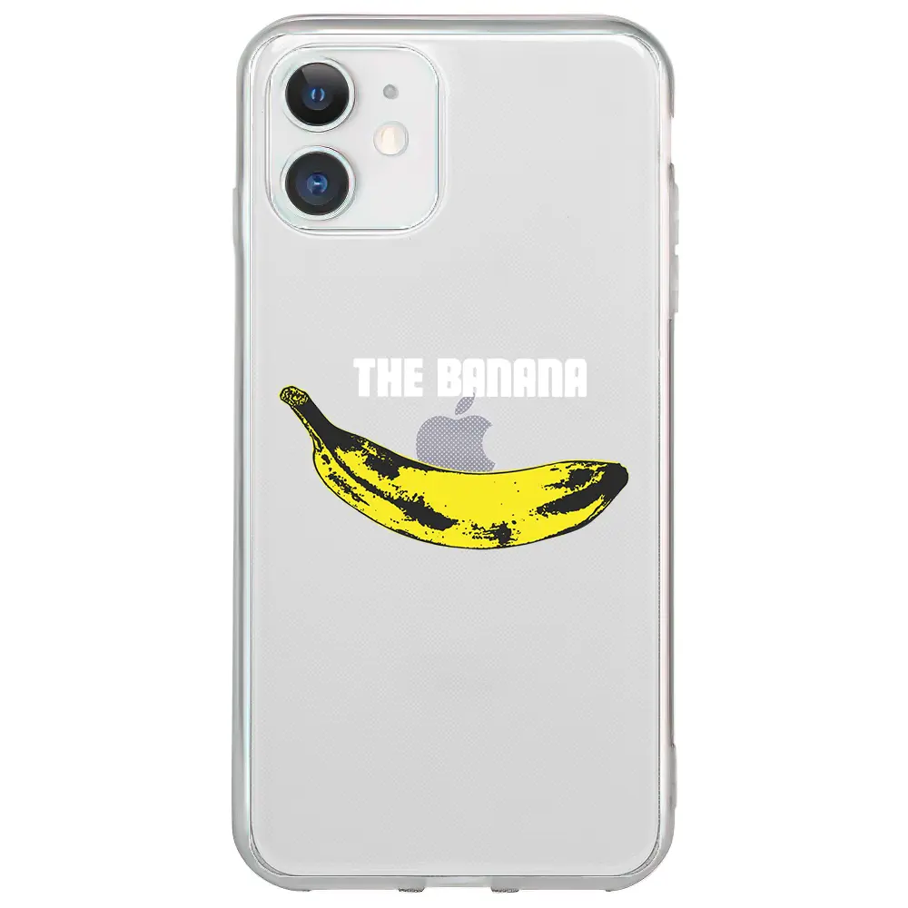 Apple iPhone 12 Mini Şeffaf Telefon Kılıfı - Andy Warhol Banana