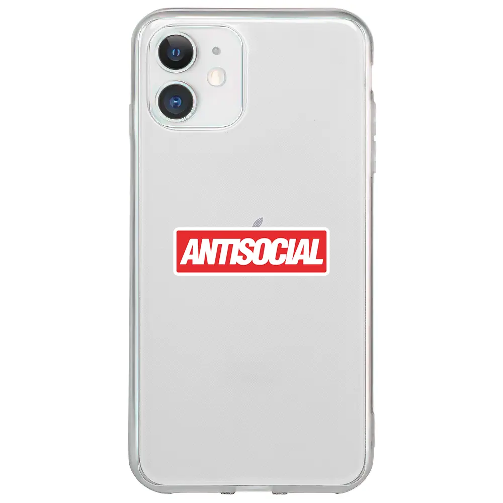 Apple iPhone 12 Mini Şeffaf Telefon Kılıfı - Anti Sosyal