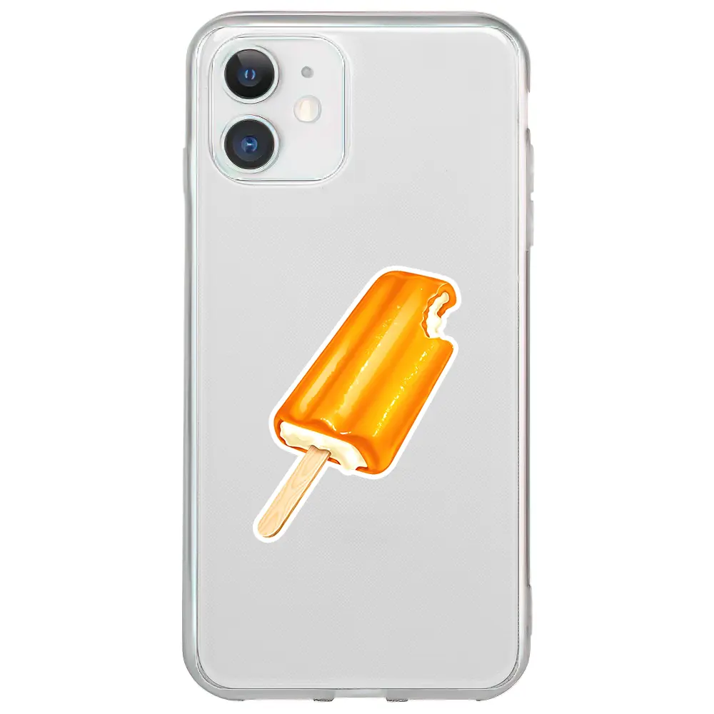 Apple iPhone 12 Mini Şeffaf Telefon Kılıfı - Dondurma