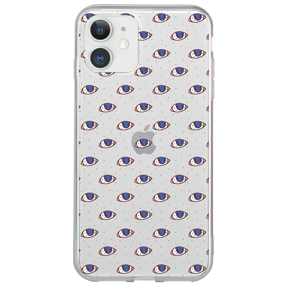 Apple iPhone 12 Mini Şeffaf Telefon Kılıfı - Eyes On You