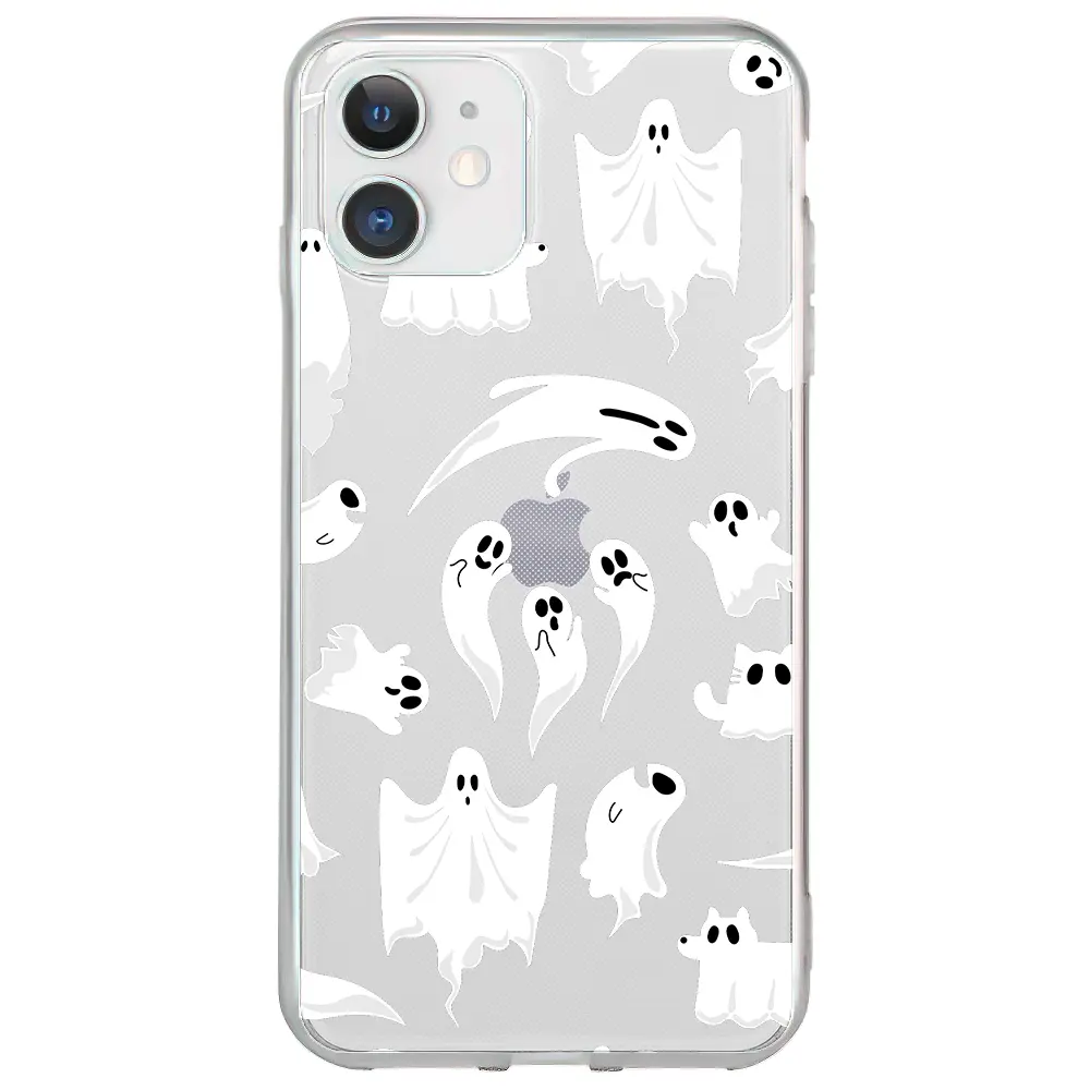 Apple iPhone 12 Mini Şeffaf Telefon Kılıfı - Ghosts Are Everywhere!