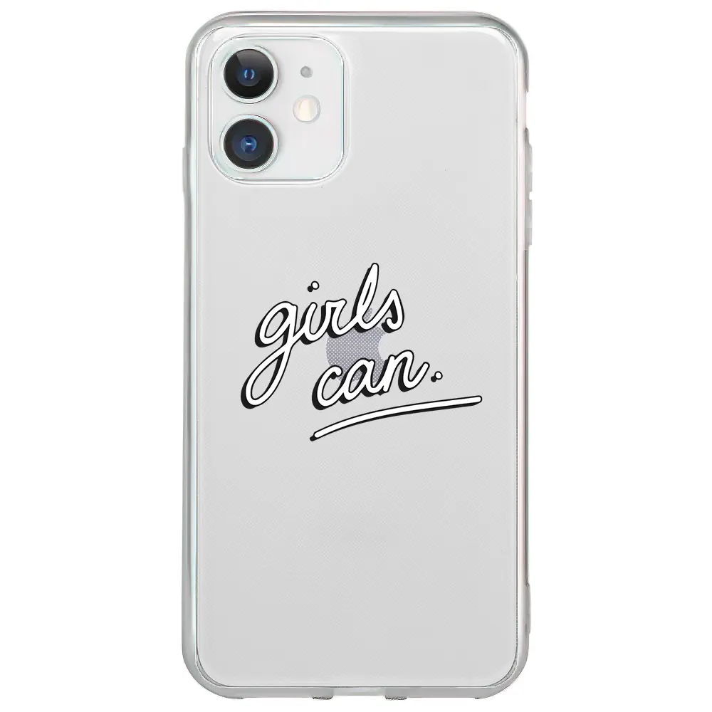 Apple iPhone 12 Mini Şeffaf Telefon Kılıfı - Girls Can!