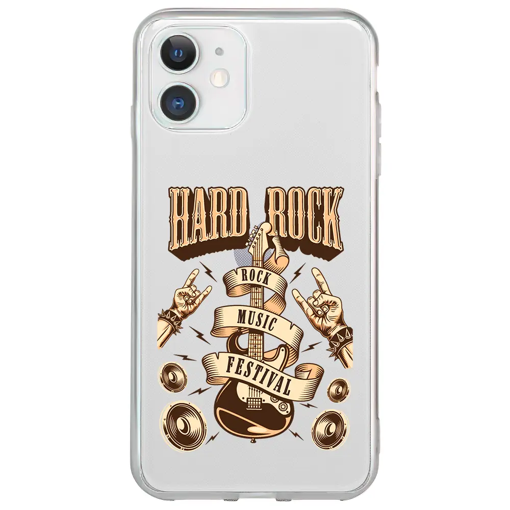 Apple iPhone 12 Mini Şeffaf Telefon Kılıfı - Hard Rock