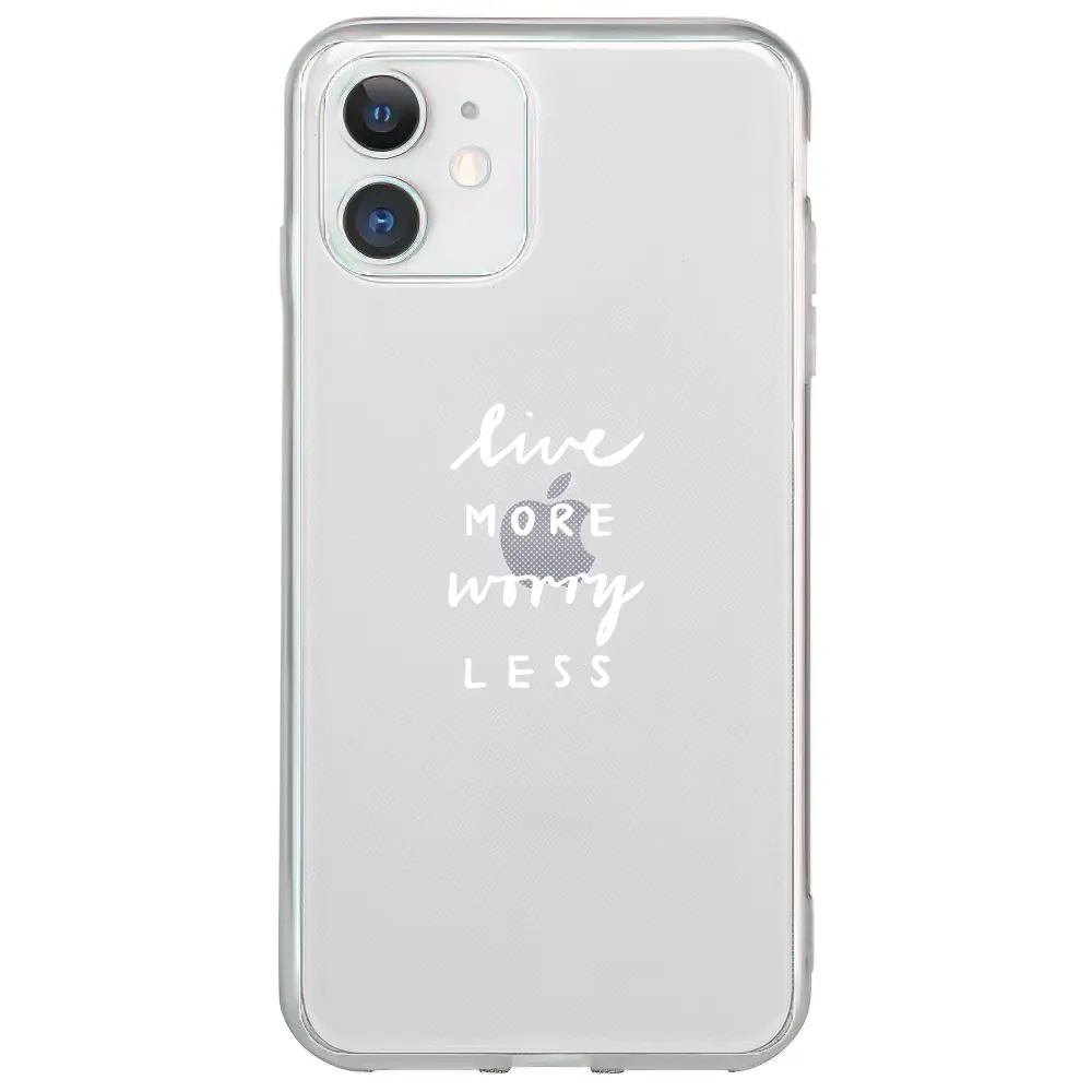 Apple iPhone 12 Mini Şeffaf Telefon Kılıfı - Love More