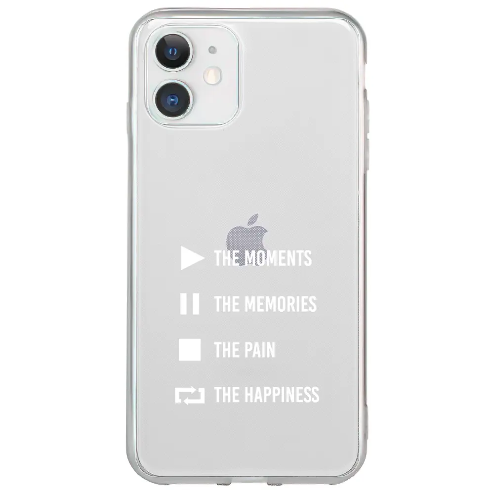 Apple iPhone 12 Mini Şeffaf Telefon Kılıfı - Playlist