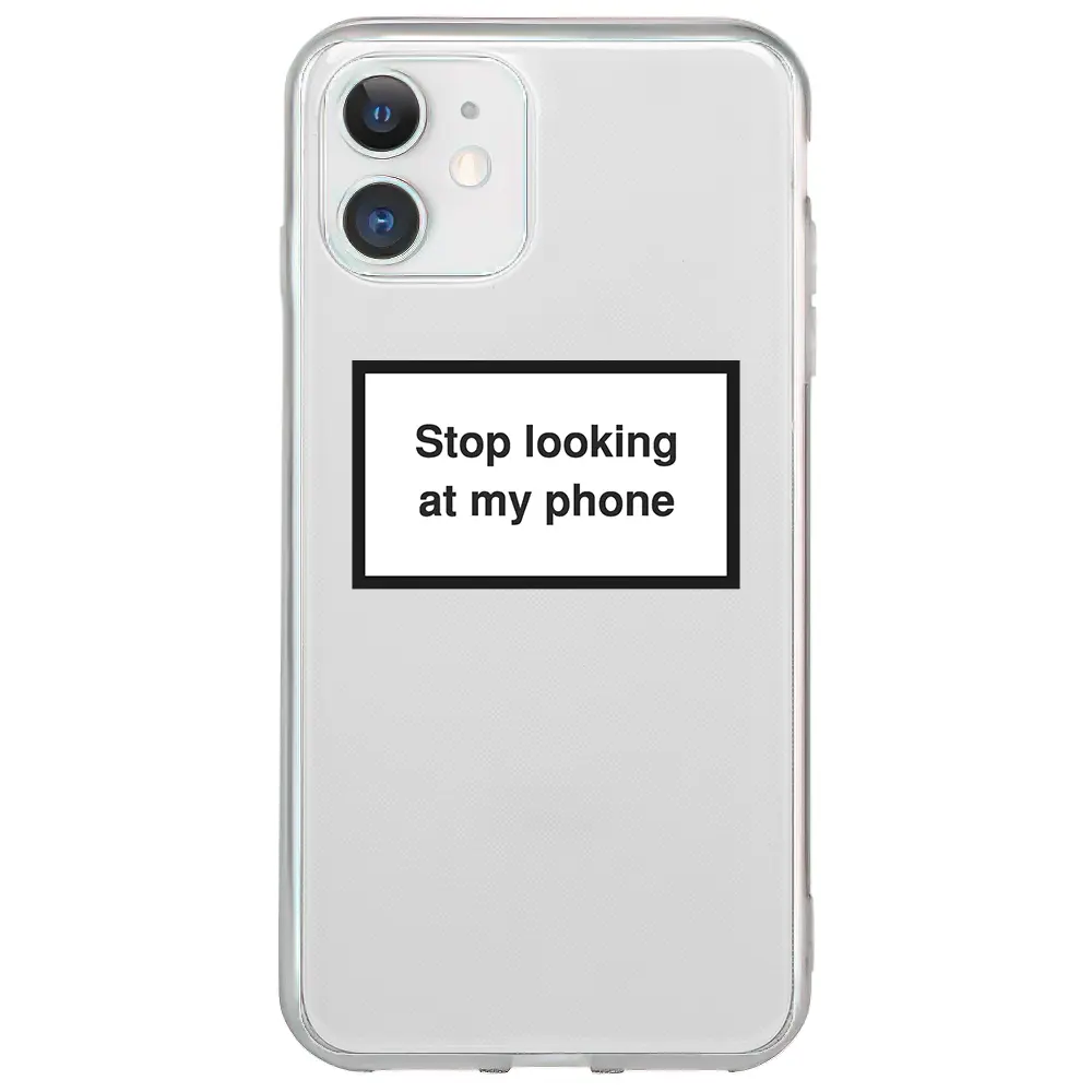 Apple iPhone 12 Mini Şeffaf Telefon Kılıfı - Stop Looking 2