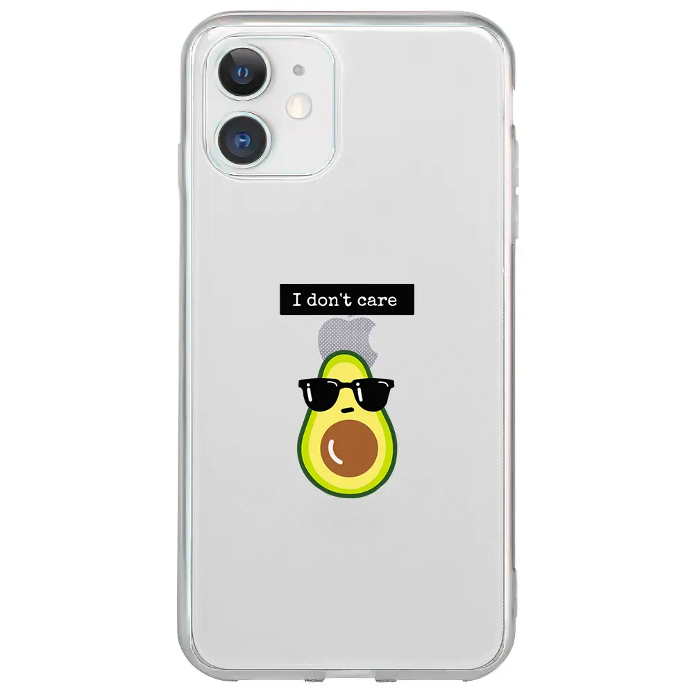 Apple iPhone 12 Mini Şeffaf Telefon Kılıfı - Thug Avokado
