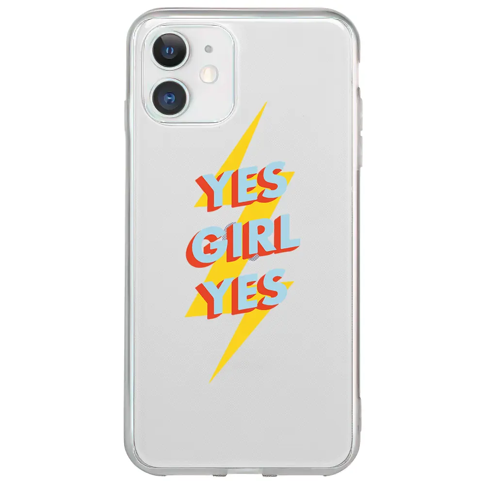 Apple iPhone 12 Mini Şeffaf Telefon Kılıfı - Yes Girl
