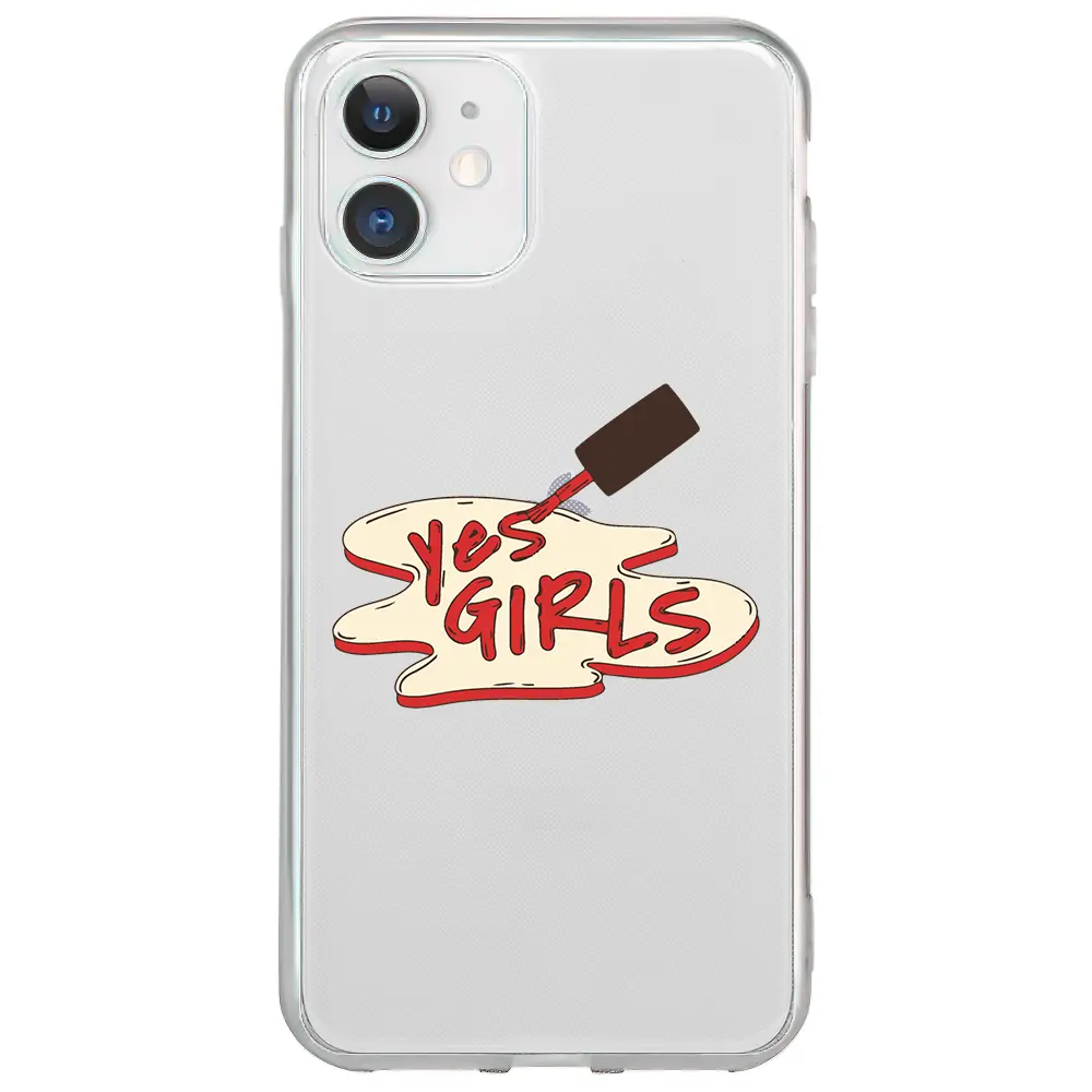 Apple iPhone 12 Mini Şeffaf Telefon Kılıfı - Yes Girls