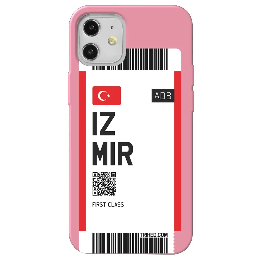Apple iPhone 12 Pembe Renkli Silikon Telefon Kılıfı - İzmir Bileti