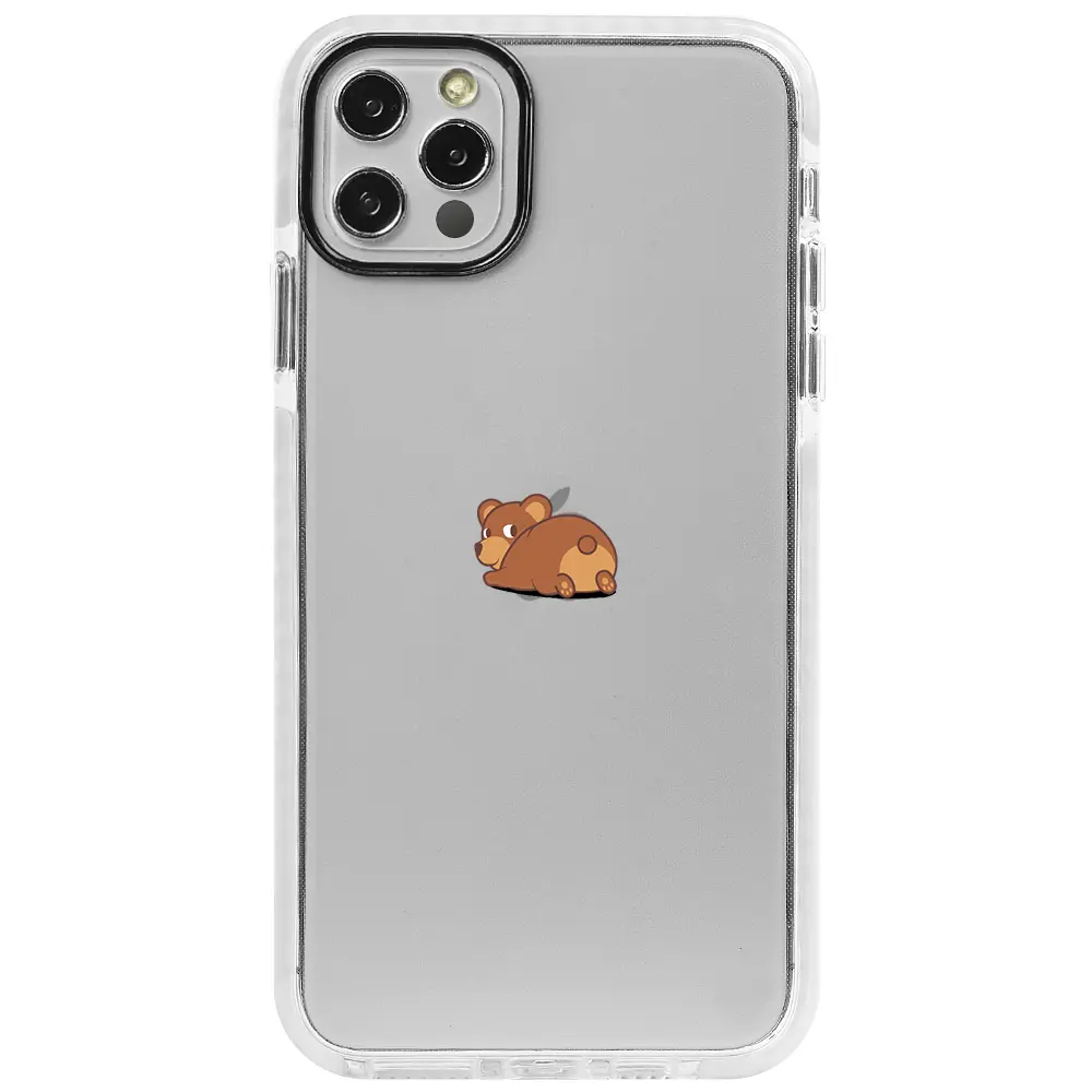 Apple iPhone 12 Pro Beyaz Impact Premium Telefon Kılıfı - Bear