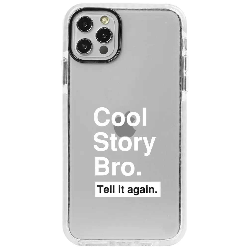 Apple iPhone 12 Pro Beyaz Impact Premium Telefon Kılıfı - Cool Story Bro