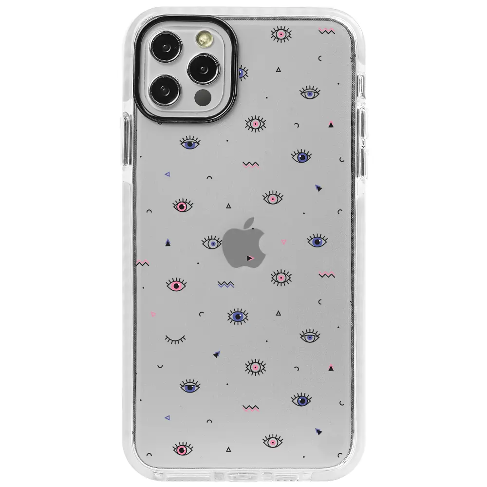 Apple iPhone 12 Pro Beyaz Impact Premium Telefon Kılıfı - Dijital Göz