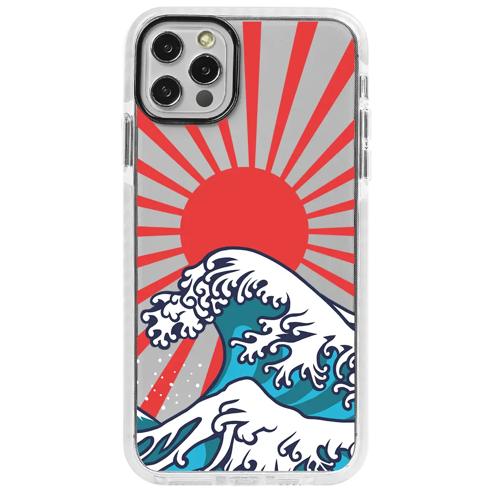 Apple iPhone 12 Pro Beyaz Impact Premium Telefon Kılıfı - Japan Wave