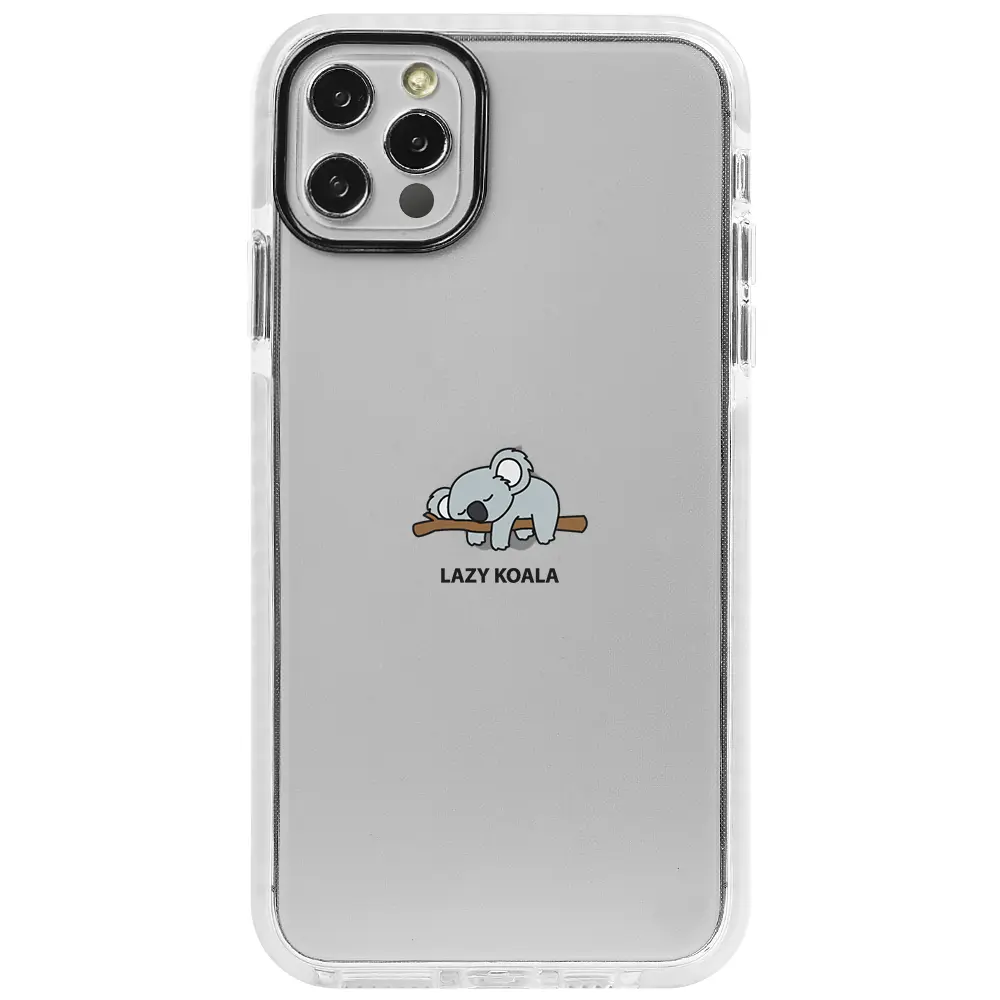 Apple iPhone 12 Pro Beyaz Impact Premium Telefon Kılıfı - Lazy Koala