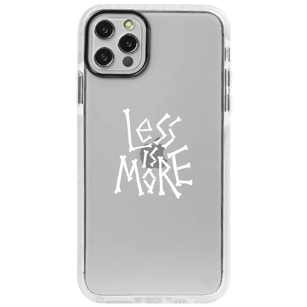 Apple iPhone 12 Pro Beyaz Impact Premium Telefon Kılıfı - Less is More