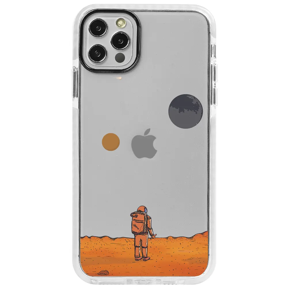 Apple iPhone 12 Pro Beyaz Impact Premium Telefon Kılıfı - Mars