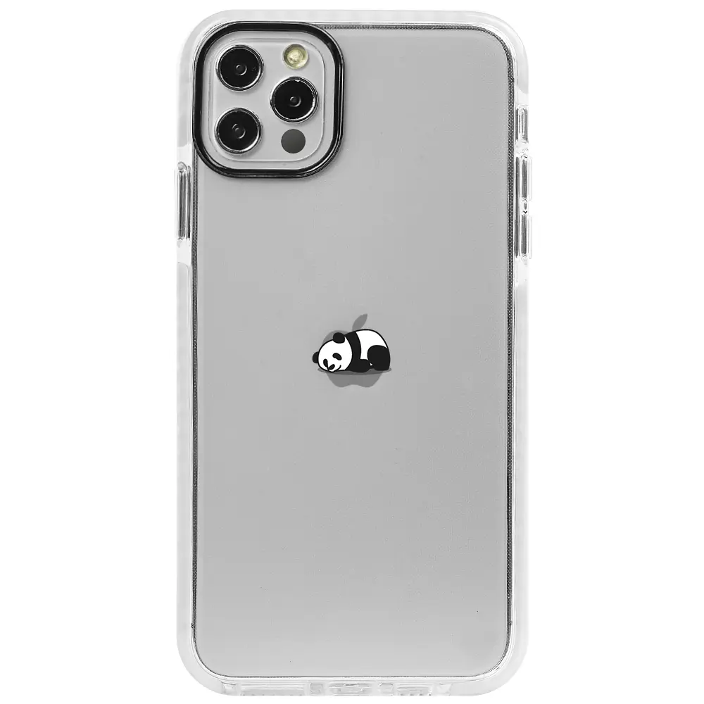 Apple iPhone 12 Pro Beyaz Impact Premium Telefon Kılıfı - Miskin Panda