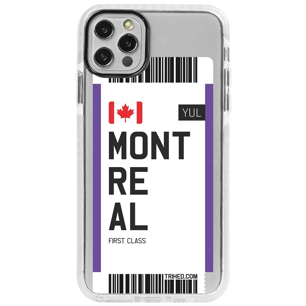 Apple iPhone 12 Pro Beyaz Impact Premium Telefon Kılıfı - Montreal Bileti