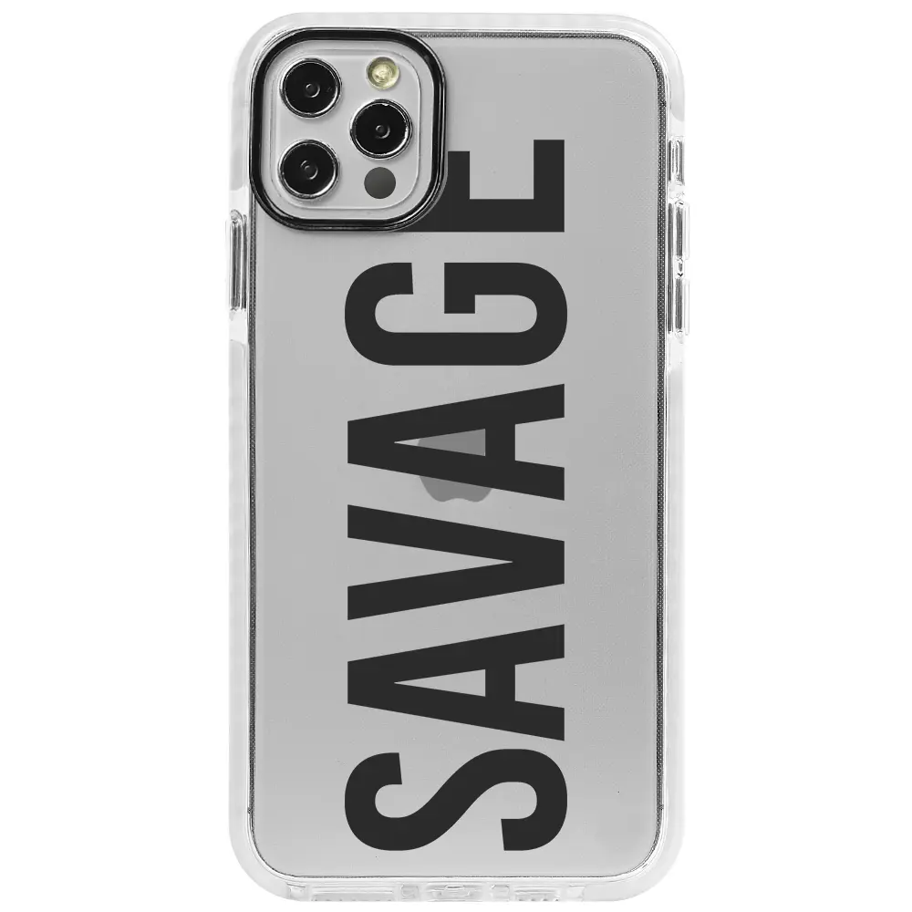 Apple iPhone 12 Pro Beyaz Impact Premium Telefon Kılıfı - Savage
