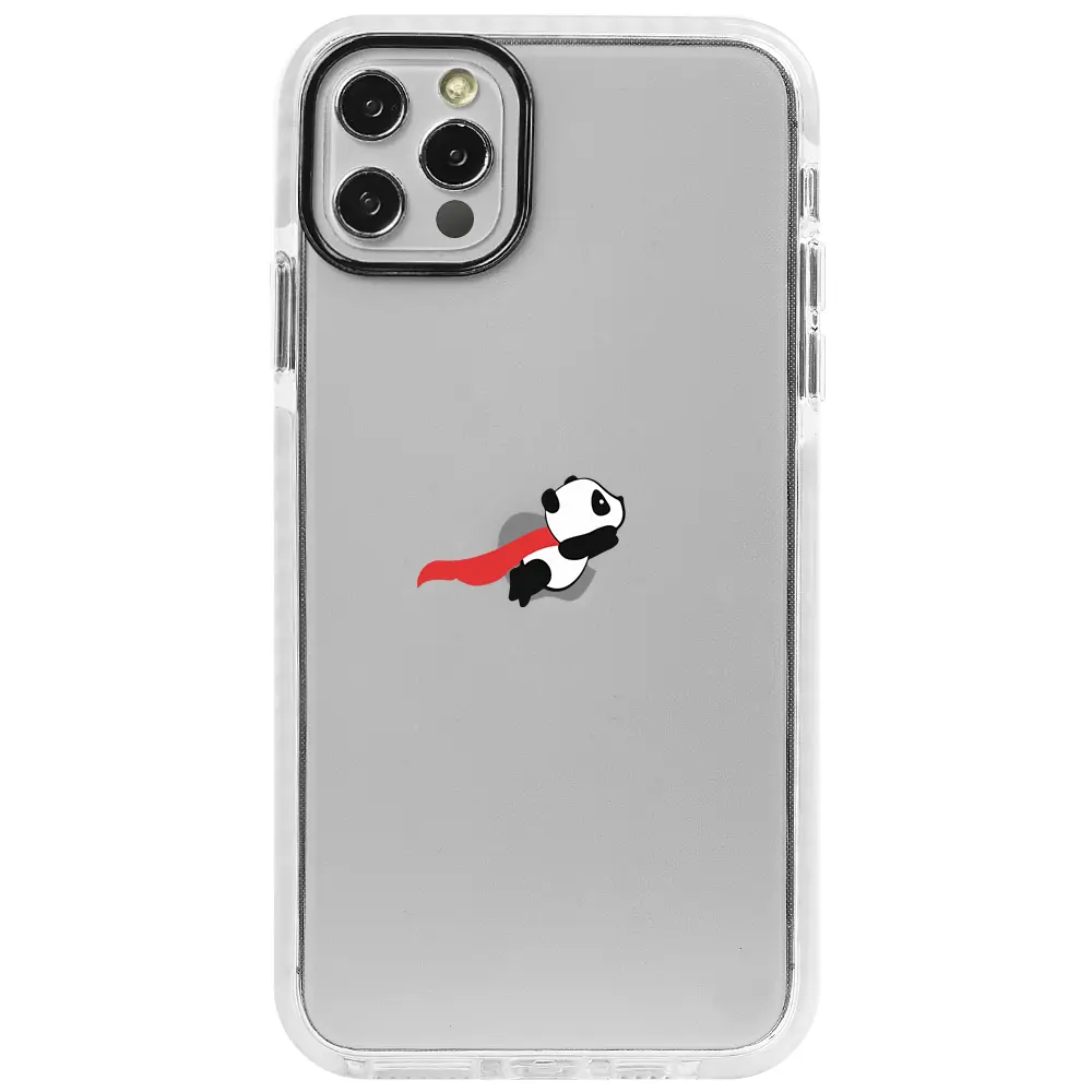 Apple iPhone 12 Pro Beyaz Impact Premium Telefon Kılıfı - Uçan Panda