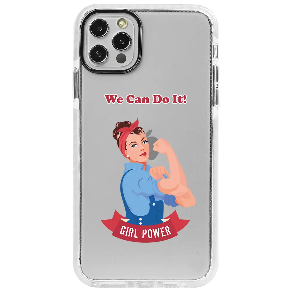 Apple iPhone 12 Pro Beyaz Impact Premium Telefon Kılıfı - We Can Do It!