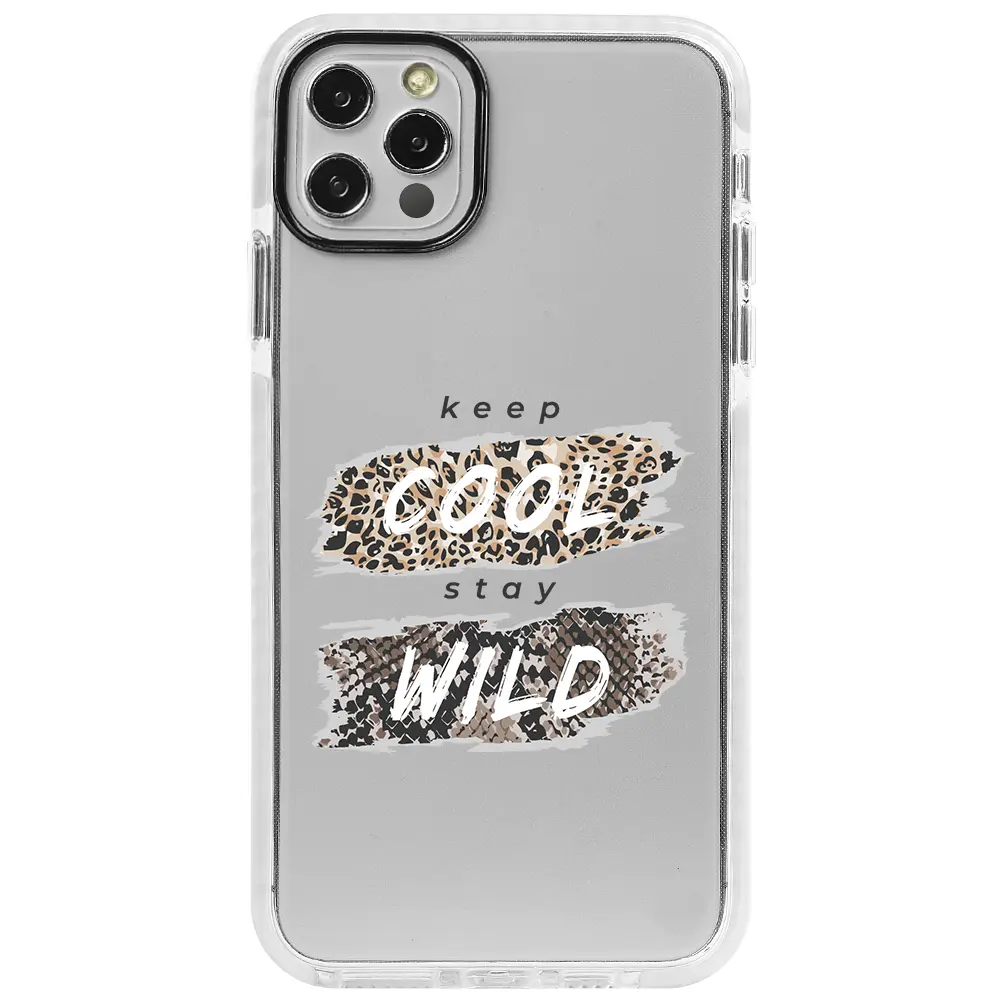 Apple iPhone 12 Pro Max Beyaz Impact Premium Telefon Kılıfı - Cool Wild