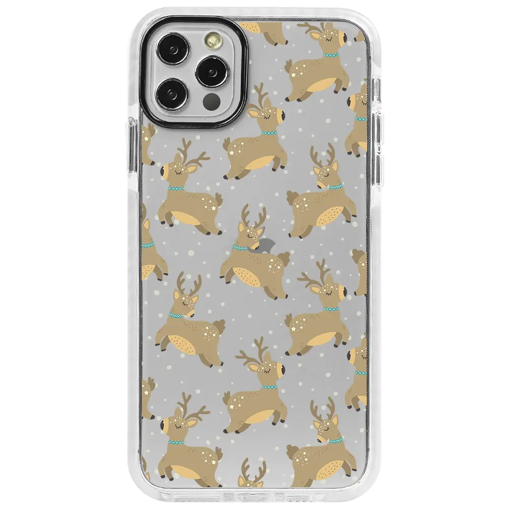 Apple iPhone 12 Pro Max Beyaz Impact Premium Telefon Kılıfı - Dear Deer