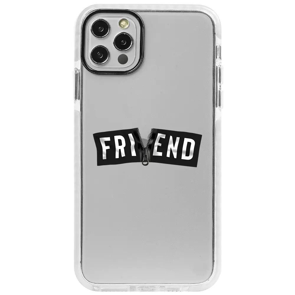 Apple iPhone 12 Pro Max Beyaz Impact Premium Telefon Kılıfı - Friend