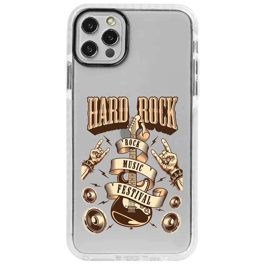 Apple iPhone 12 Pro Max Beyaz Impact Premium Telefon Kılıfı - Hard Rock