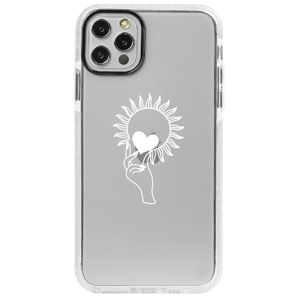 Apple iPhone 12 Pro Max Beyaz Impact Premium Telefon Kılıfı - Keep Heart