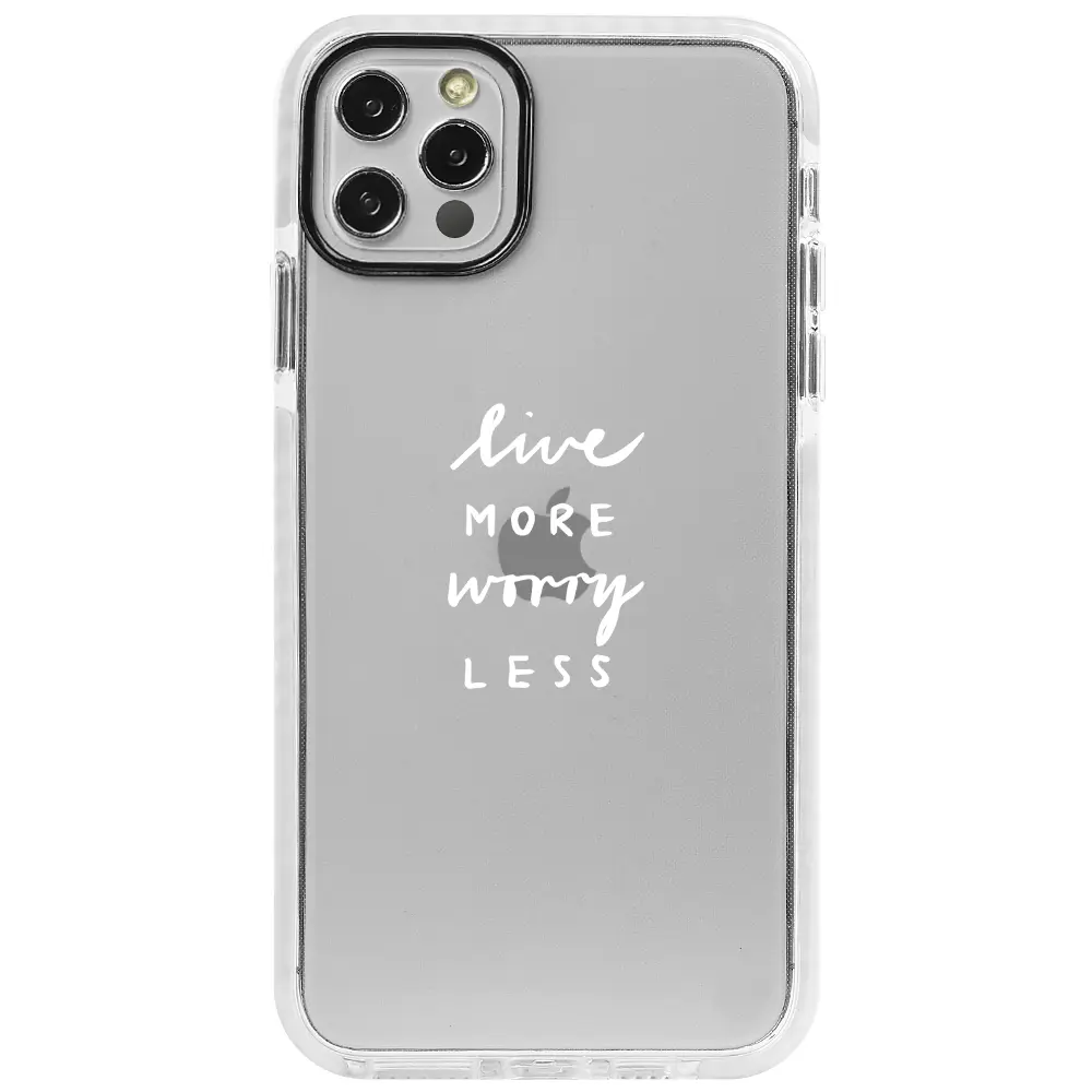 Apple iPhone 12 Pro Max Beyaz Impact Premium Telefon Kılıfı - Love More