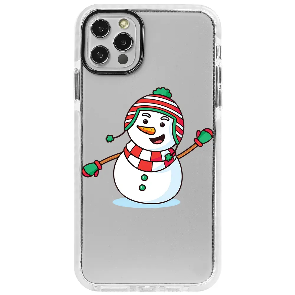 Apple iPhone 12 Pro Max Beyaz Impact Premium Telefon Kılıfı - Snowman 2