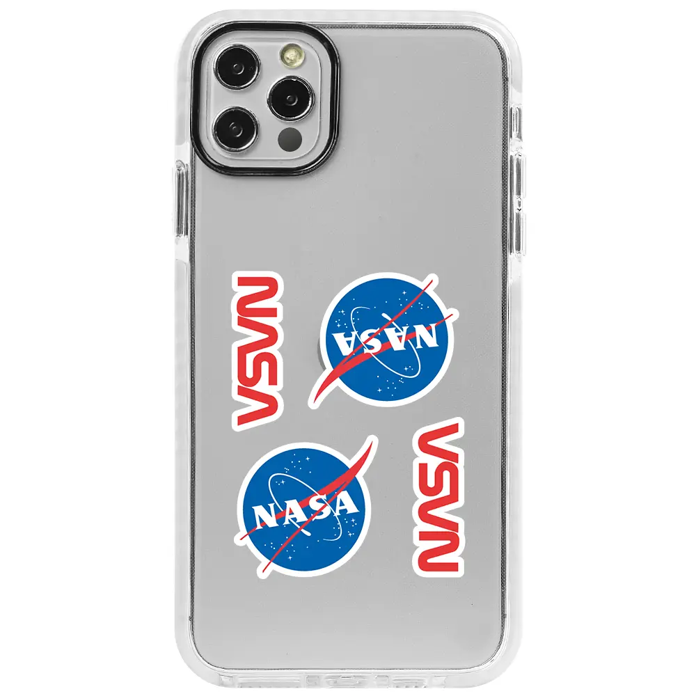 Apple iPhone 12 Pro Max Beyaz Impact Premium Telefon Kılıfı - Space Station