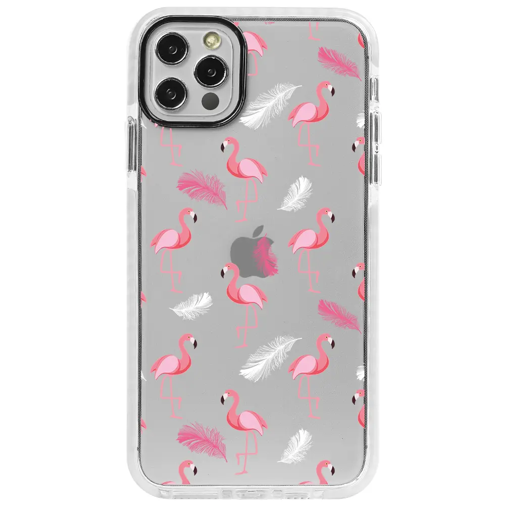 Apple iPhone 12 Pro Max Beyaz Impact Premium Telefon Kılıfı - Tuy ve Flamingo