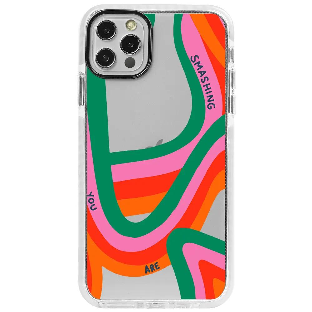 Apple iPhone 12 Pro Max Beyaz Impact Premium Telefon Kılıfı - You are Colors