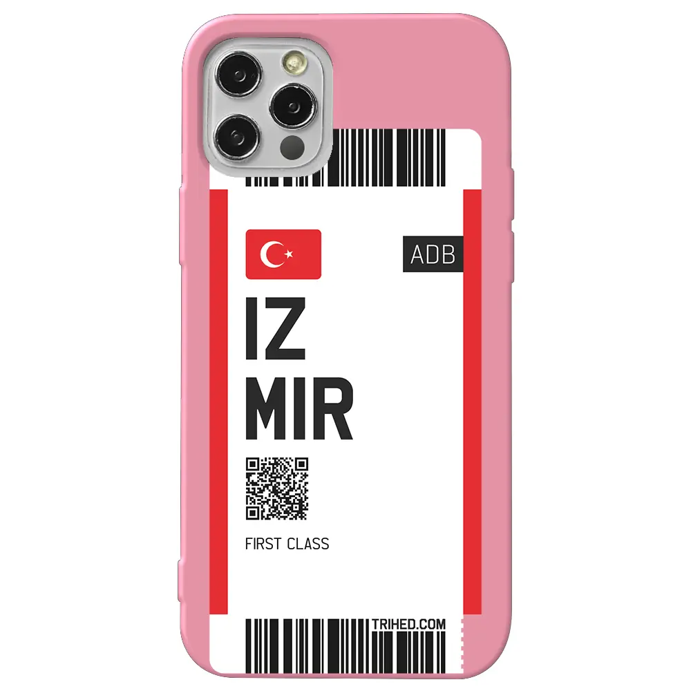 Apple iPhone 12 Pro Max Pembe Renkli Silikon Telefon Kılıfı - İzmir Bileti