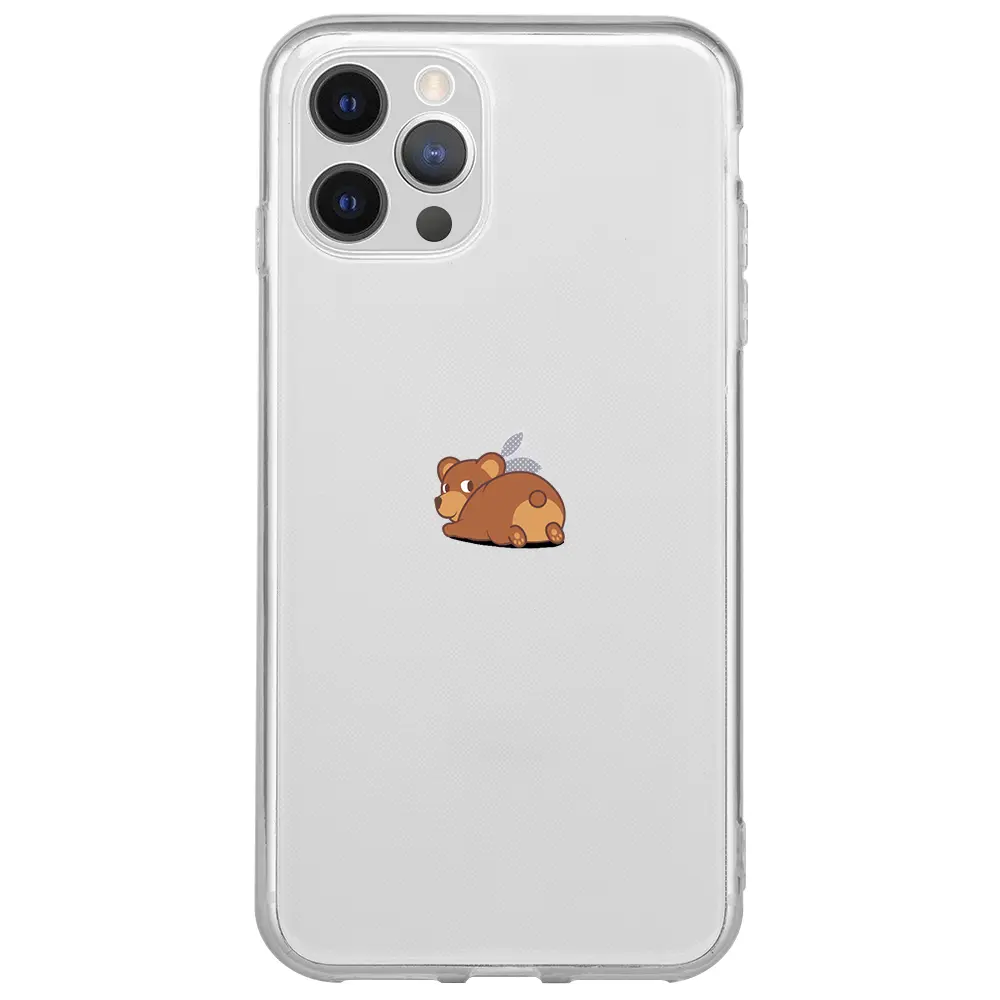 Apple iPhone 12 Pro Max Şeffaf Telefon Kılıfı - Bear