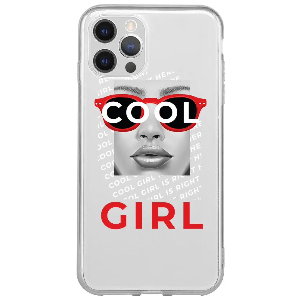 Apple iPhone 12 Pro Max Şeffaf Telefon Kılıfı - Cool Girl